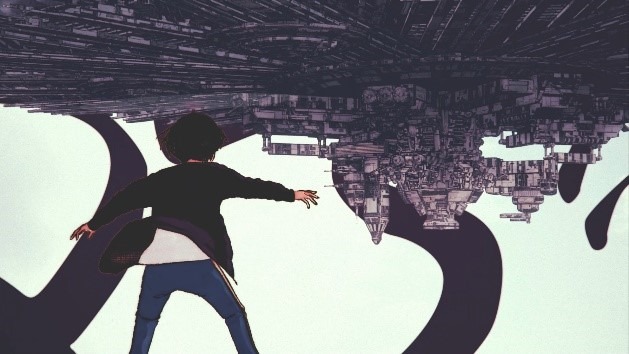 「デッドデッドデーモンズデデデデデストラクション」の3Dアニメーション映像より。