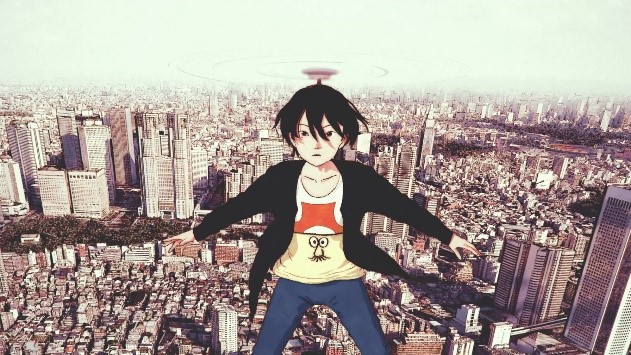 「デッドデッドデーモンズデデデデデストラクション」の3Dアニメーション映像より。