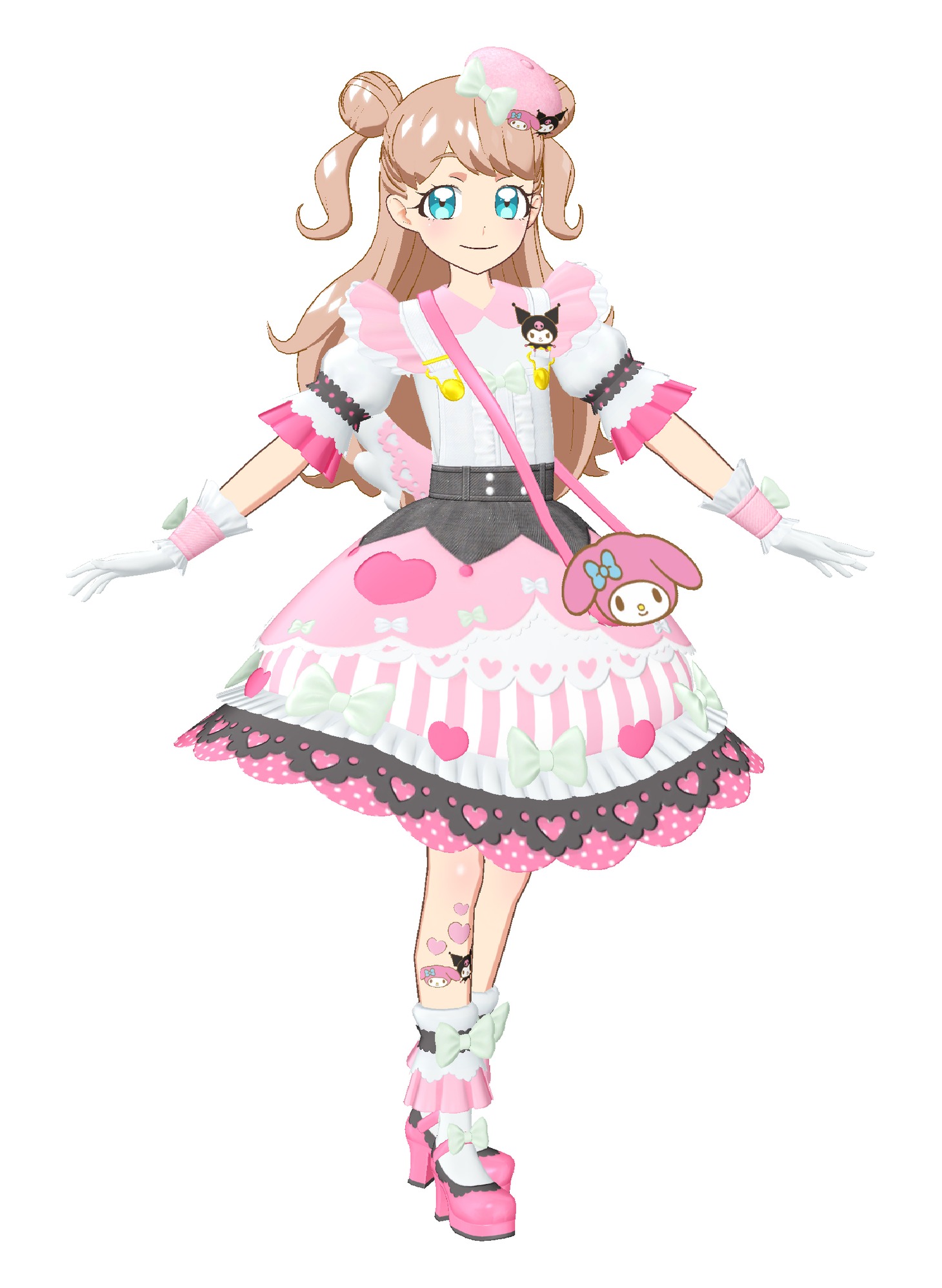 「マイメロディ・クロミおでかけコーデ」(c) T-ARTS/ syn Sophia / テレビ東京/ PCH3製作委員会
(c)1976,2005,2020 SANRIO CO.,LTD. APPROVAL NO.S611029