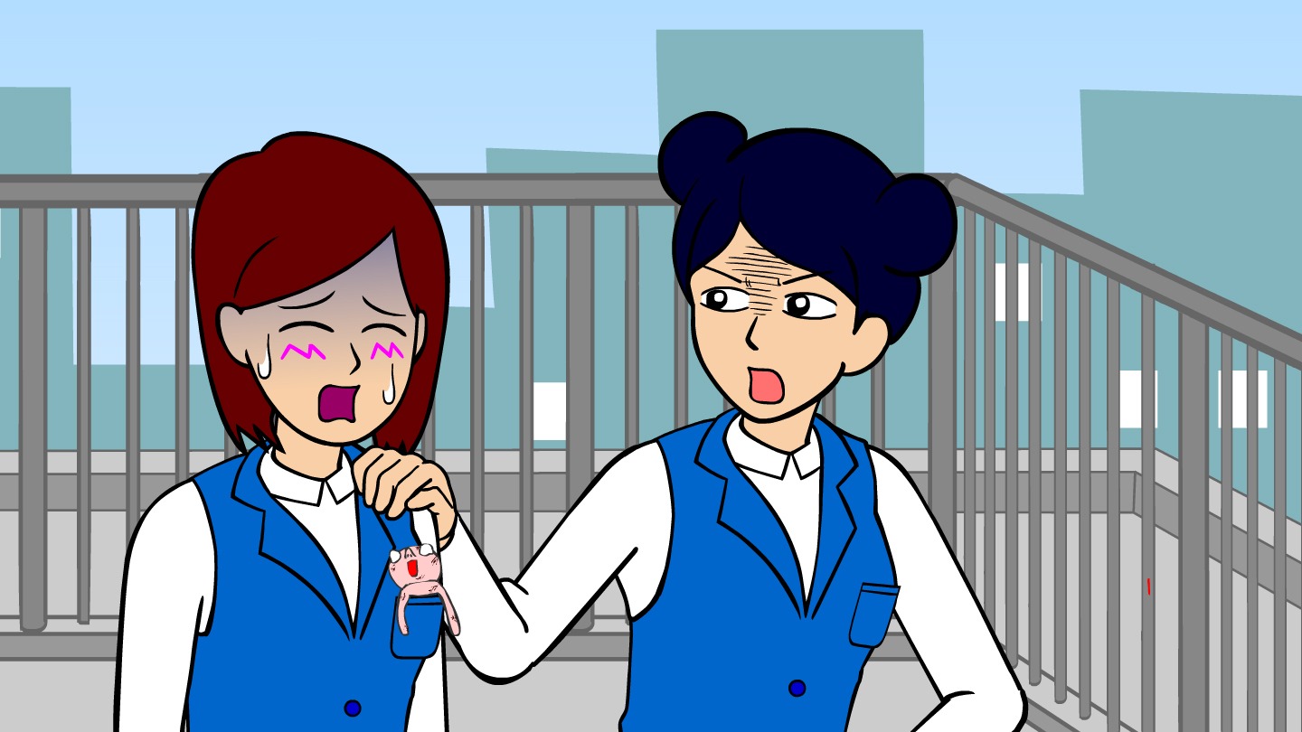 アニメ「耐え子の日常」より。