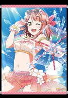 コミック付属のタペストリー用に描き下ろされた上原歩夢。