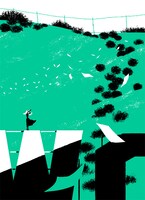 丹地陽子による、シンシアをイメージしたアートワーク。