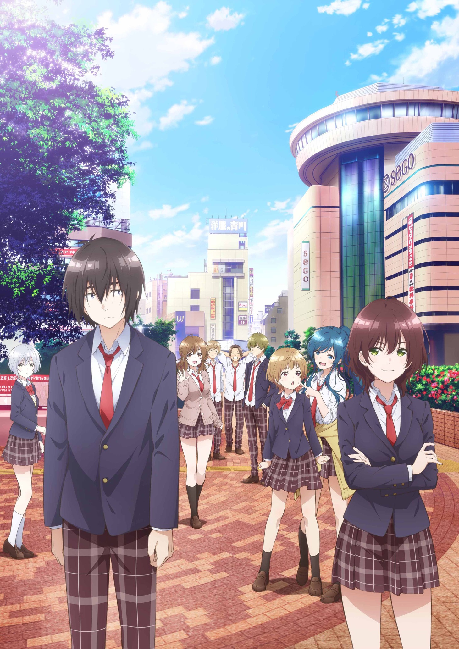 TVアニメ「弱キャラ友崎くん」のキービジュアル。
