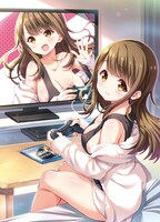 「お姉ちゃんはゲームをすると人が変わるお姉ちゃん」扉ページ用イラスト