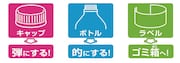 「キャップ革命 ボトルマン」を遊ぶときのペットボトルの使い方。