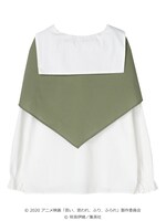 「スカーフ付き セーラーカラーブラウス」