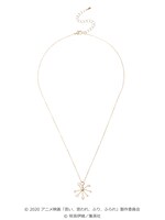 「きらめき ビーズ ネックレス」の「ピンク」。