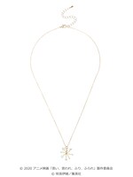 「きらめき ビーズ ネックレス」の「サックス」。