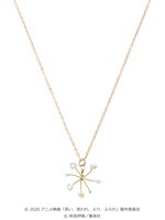 「きらめき ビーズ ネックレス」の「サックス」。