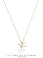 「きらめき ビーズ ネックレス」の「グリーン」。