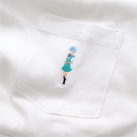 「EVANGELION CODE:0101 ポケットTシャツ刺繍」