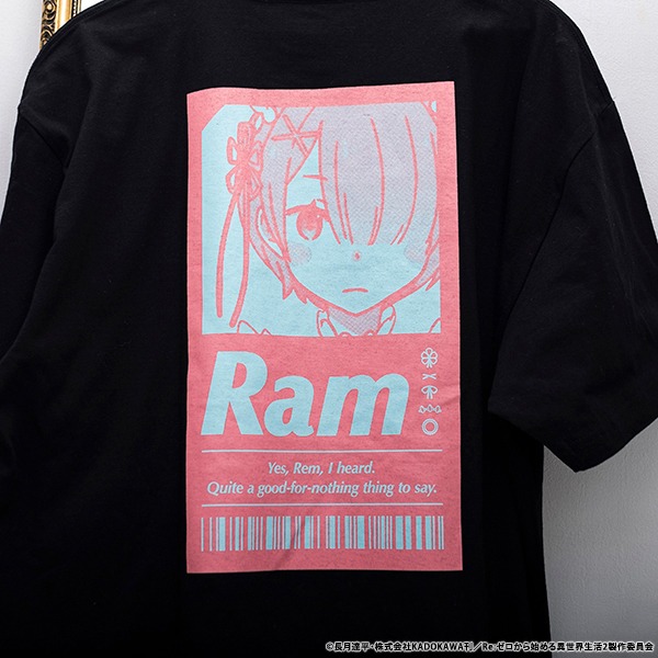 ラムのTシャツの背面。