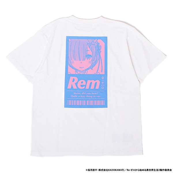 レムのTシャツの背面。