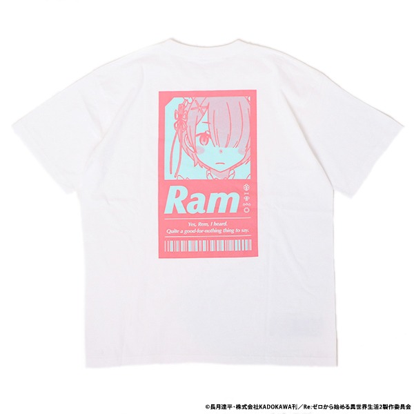 ラムのTシャツの背面。