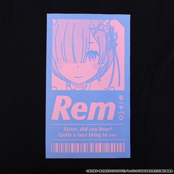 レムのTシャツのデザイン。