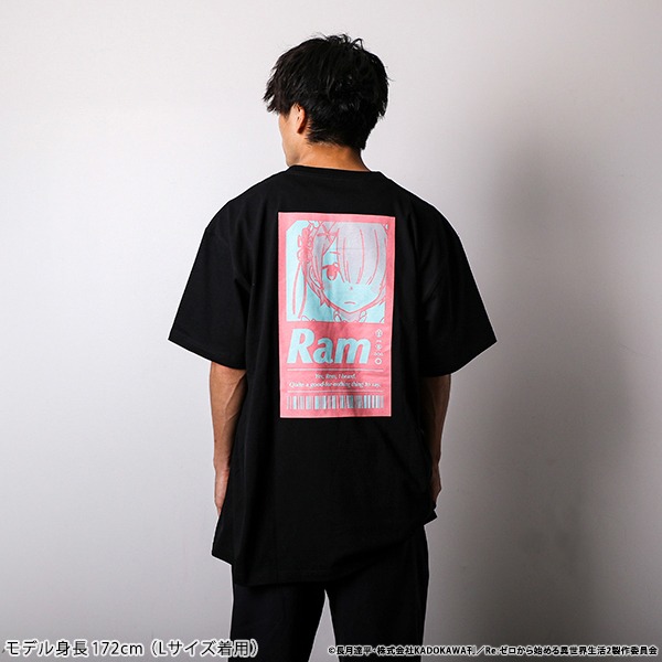 ラムのTシャツの着用イメージ。