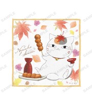 「描き下ろしイラスト ニャンコ先生 紅葉狩りver. ハンドタオル」