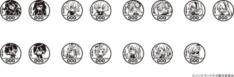 「佐賀県×ゾンビランドサガ」デジタルスタンプラリーキャンペーンのスタンプのイメージ。