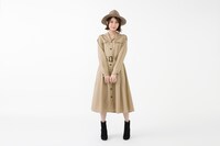 イタリアモデルのワンピースの着用イメージ。