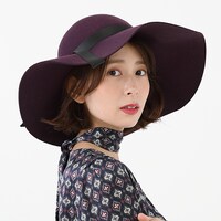 フランスモデルの帽子の着用イメージ。