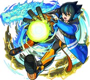 ゲーム内に登場する★6 キャラクター「運命を拓く者 ハレルヤ (進化後)」。