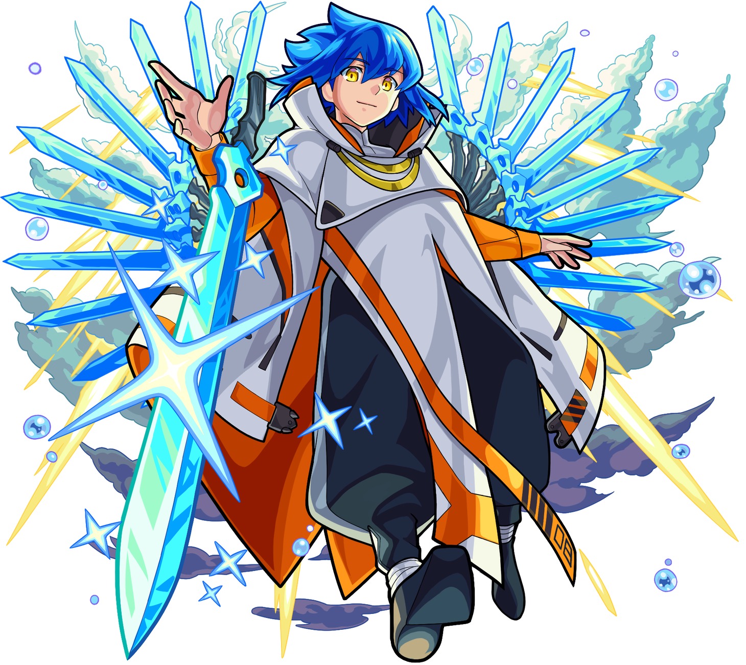 ゲーム内に登場する★6 キャラクター「運命を繋ぐ者 ハレルヤ （神化後）」。