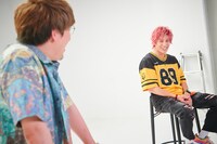 コラボ動画収録時の様子。