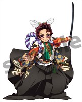 坂田金時に扮した炭治郎。