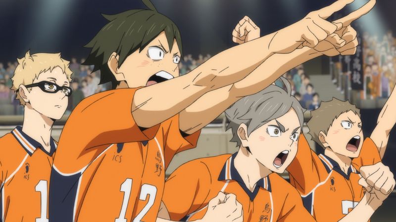TVアニメ「ハイキュー!! TO THE TOP」第14話先行カットより。