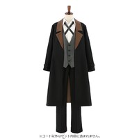 中原中也のコート。写真のシャツ、ベスト、ズボン、クロスタイはセット内容に含まれていないため注意しよう。