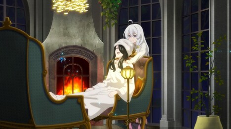 TVアニメ「魔女の旅々」第1話の場面カット。