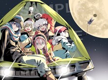 「ゆるキャン△」Blu-ray BOXあfろ描き下ろし三方背ボックスのイラスト。