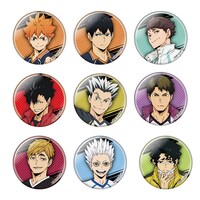 「セッターへレシーブを上げろ！」参加賞の44mm缶バッジ。