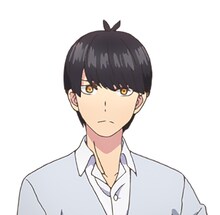 上杉風太郎（CV：松岡禎丞）。学年トップの秀才。家が貧乏な高校2年生。家の借金返済のため五つ子の家庭教師になったが、毎度手を焼かされている。