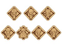 「木札キーホルダー」