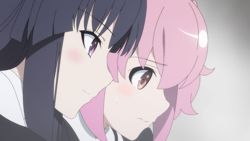 TVアニメ「アサルトリリィ BOUQUET」第1話の場面カット。
