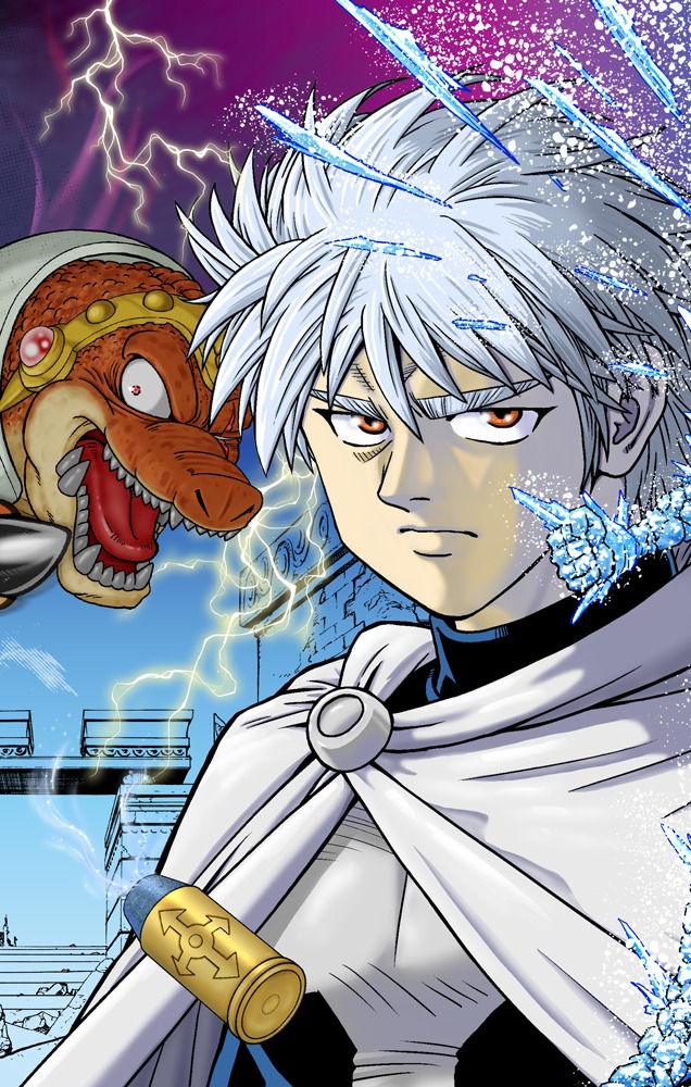 「『DRAGON QUEST－ダイの大冒険－』新装彩録版」3巻のカバーイラスト。(c)三条陸、稲田浩司/集英社 (c)SQUARE ENIX CO., LTD.