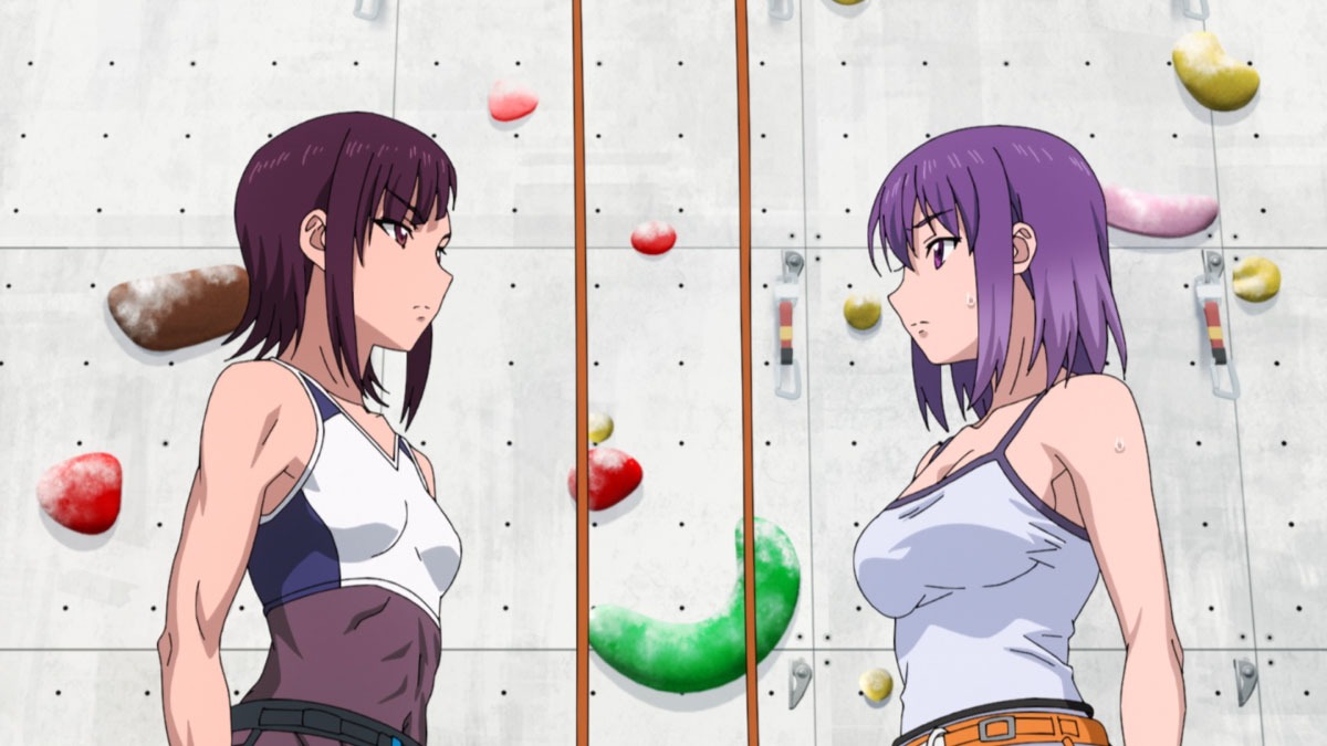 TVアニメ「いわかける！ -Sport Climbing Girls-」第1話より。