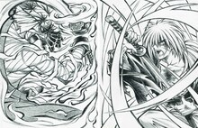 「《剣闘図》」(c)和月伸宏／集英社