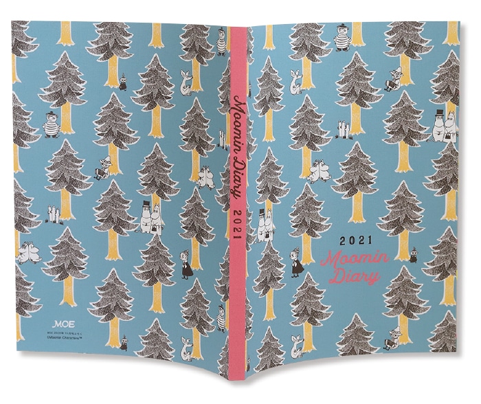 付録の「ムーミンダイアリー2021」（レイアウトデザイン／名久井直子、撮影／志田三穂子） (c)Moomin Characters