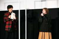 舞台挨拶の様子。