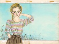 ささやななえこ「ガラスのペンギン」のカラーカット。(c)ささやななえこ