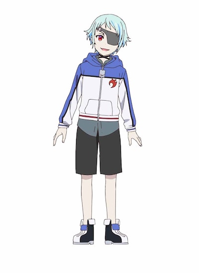 オーディン（少年）の設定画（CV：花守ゆみり）。