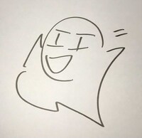 秋田禎信による描き下ろしの自画像。
