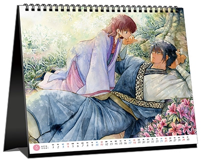 「暁のヨナ」34巻限定版に付く「暦画（こよみが）」イメージ図。