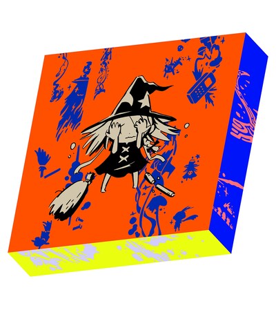 ボードゲーム「影の魔法と魔物たち」パッケージ図。