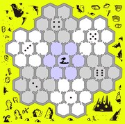 「影の魔法と魔物たち」盤面グラフィック。