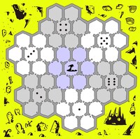 「影の魔法と魔物たち」盤面グラフィック。