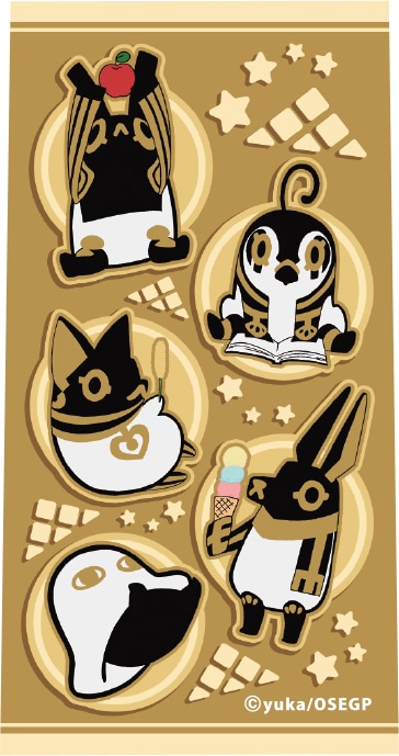 「とーとつにエジプト神 マルチボールペン『B』」の絵柄。