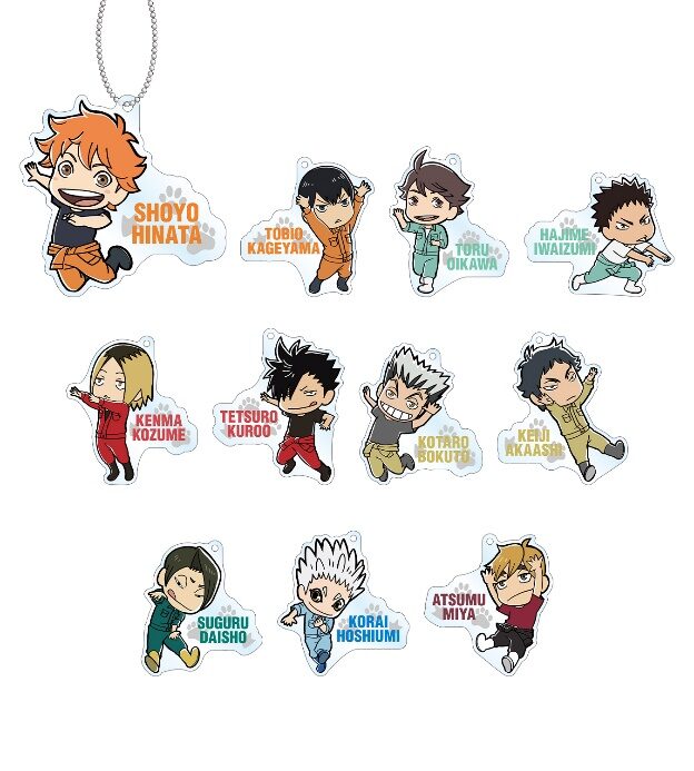 ちびキャラ 飼育係ver トレーディングアクリルキーホルダー ハイキュー 東武動物公園 描き下ろし ミニキャラのコラボグッズが受注販売 画像ギャラリー 23 29 コミックナタリー